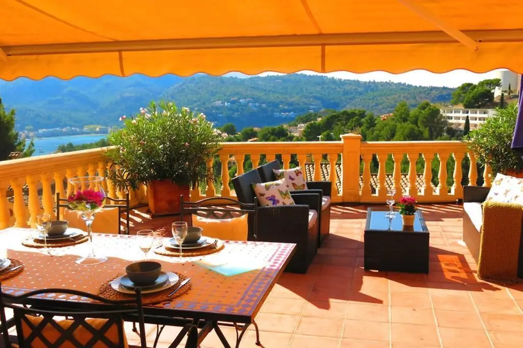 Apartamento En El Puerto De Soller Con Gran Terraza Privada Y Vistas Al Mar. Piscina Comunitaria. Localizado En Un Zona Tranquila Y Muy Soleada. Wifi Gratis Disponible. Parking. 아파트 Puerto de Sóller